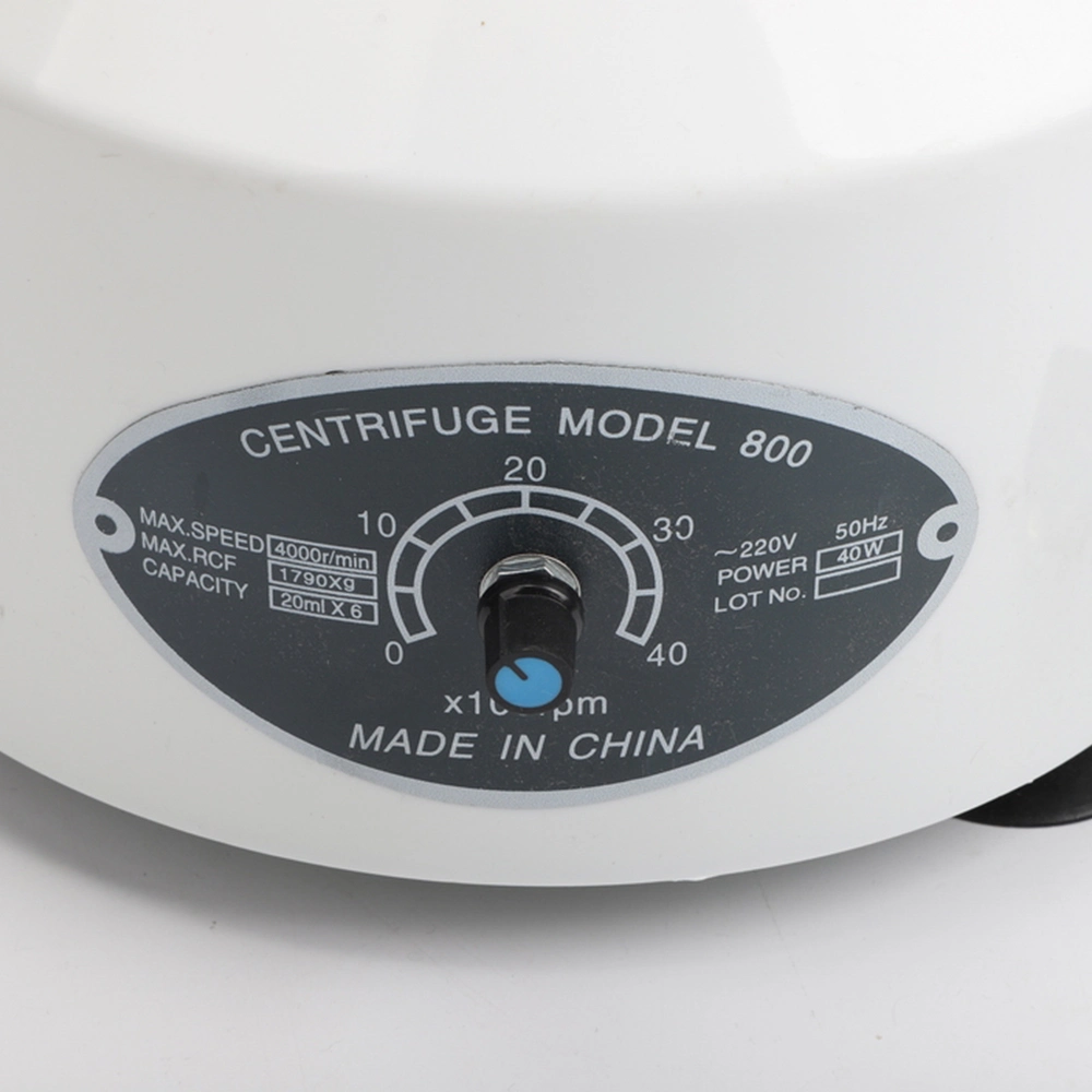 Lxj-800 Centrifuge 6*20ml Table Low Speed Labor Electric Laboratory 800 Centrifuge