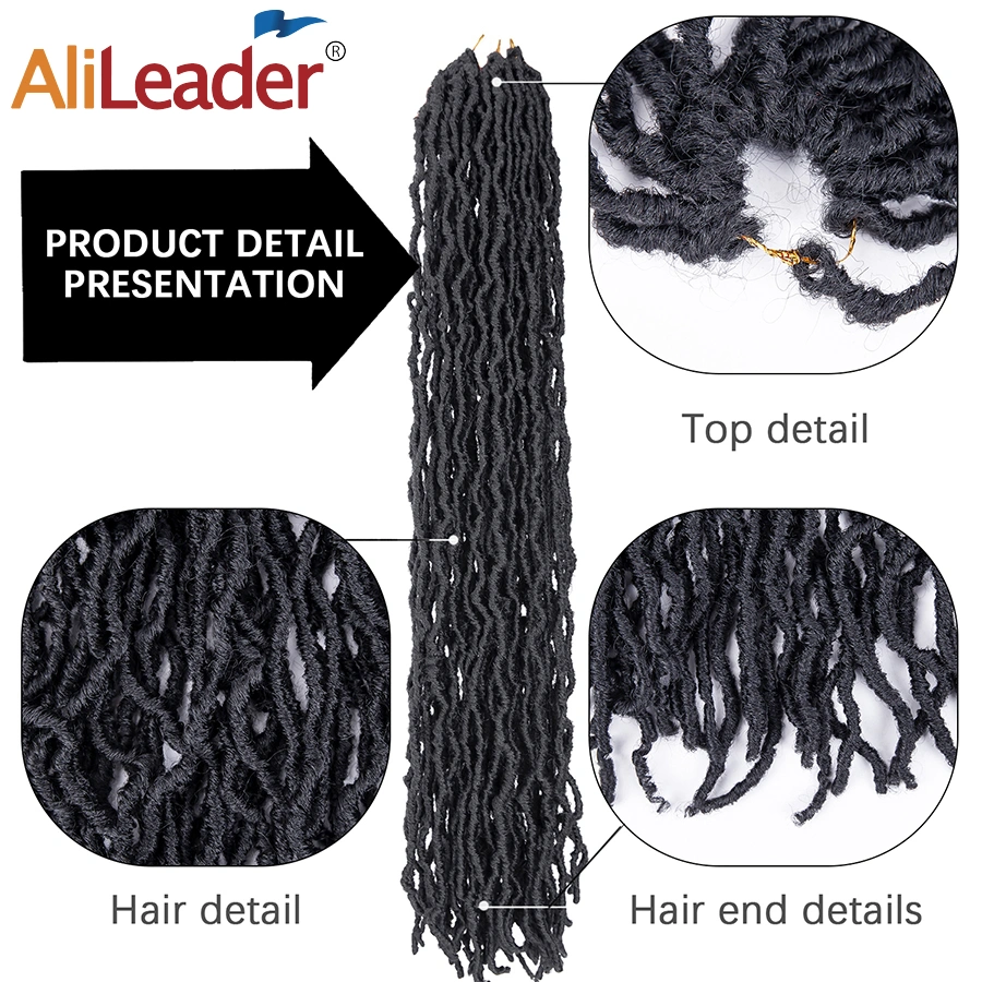 Wholesale Crochet Braids Goddess Faux Locs with Synthetic Hair