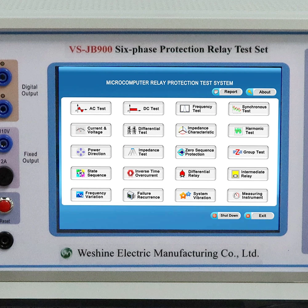 Portable Auto Frequency Conversion 3 Phase Protection Relay Tester with Windows XP System