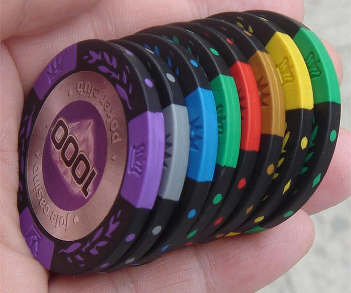 14G Arcilla Poker Chip con adhesivo personalizado para el uso del club