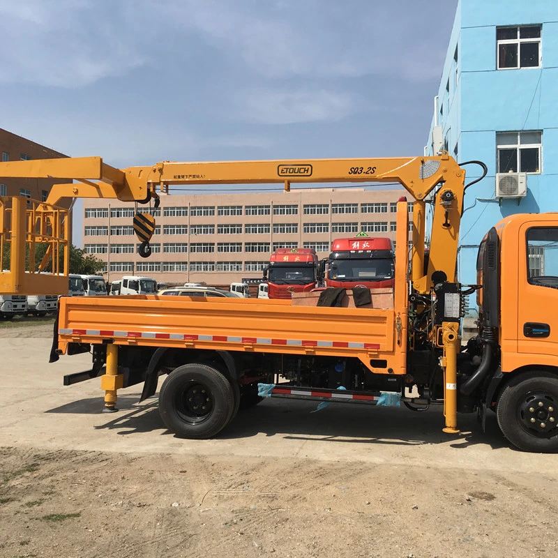 Excellent Price Best Quality 4ton Small Telescopic Boom Truck Mounted Crane Hot Sale