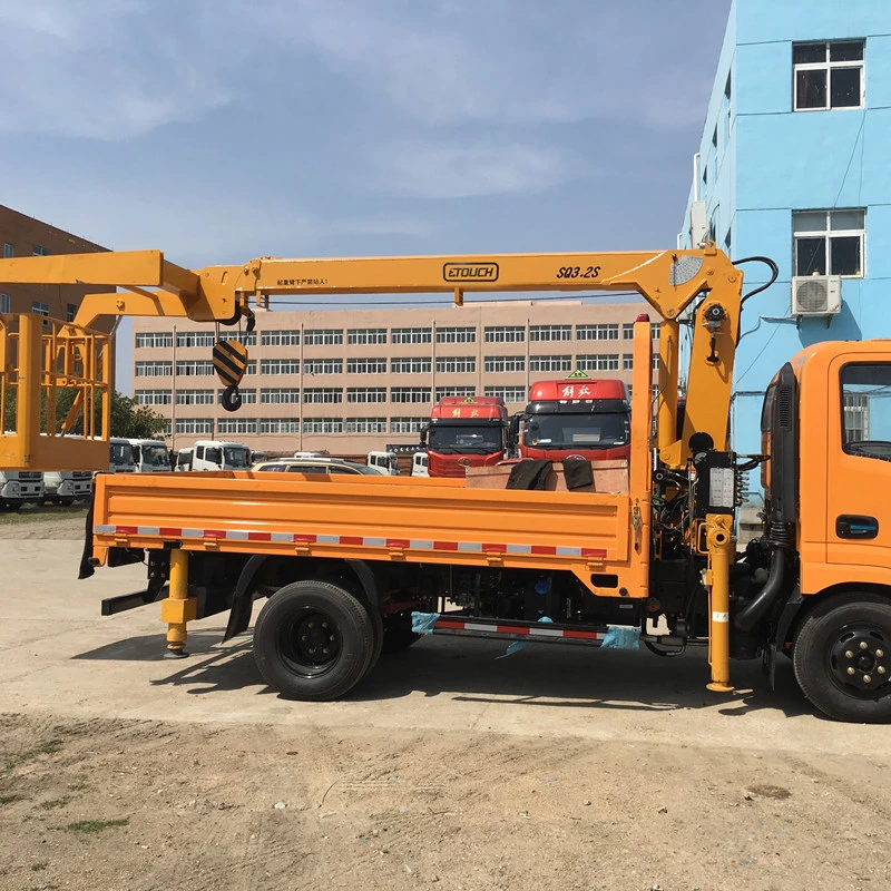 Un excellent rapport prix Meilleur qualité 4tonne petite grue télescopique monté sur camion Hot Sale