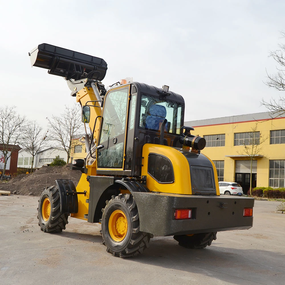 Manufacturer 4X4 Mini Telehandler Cheap Hydraulic Small 1.5 Ton Telescopic Boom Wheel Front Loader with EPA4 Euro5 for Farm Garden Construction