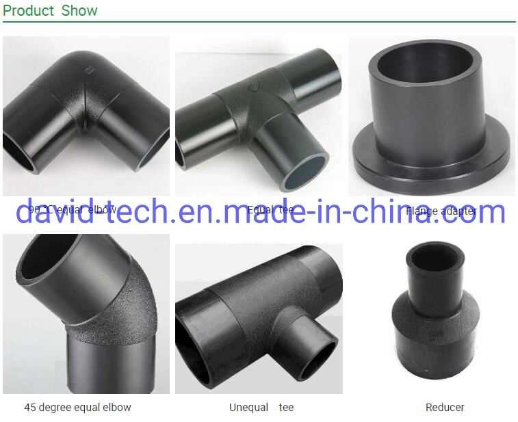 End Elbow Joint HDPE PE Electric Fusion Tee Pipe Fitting