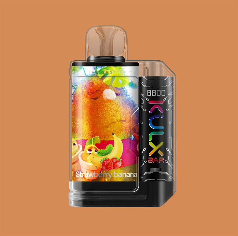 Nuevo Kulx Bar 8800 Puff E Cigarette 12 sabores 18ml Carcasa transparente recargable malla desechable para dispositivo de lápiz VAPE tamaño Palm Bobina