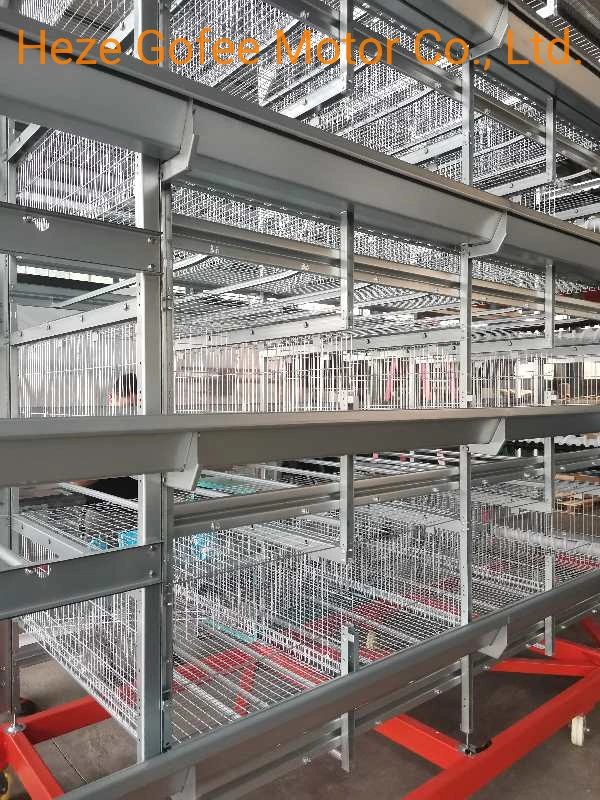 Multi-Story Layers Broiler Pullet Hen Chicken Poultry Birds Cages with Integral Flooring