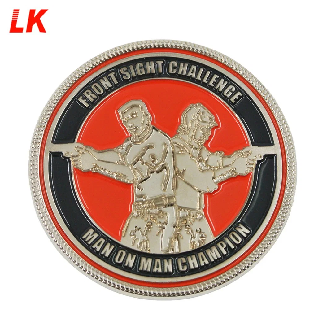 High quality/High cost performance Custom Soft Enamel Engraved Logo Gold Plating Taekwondo Coin