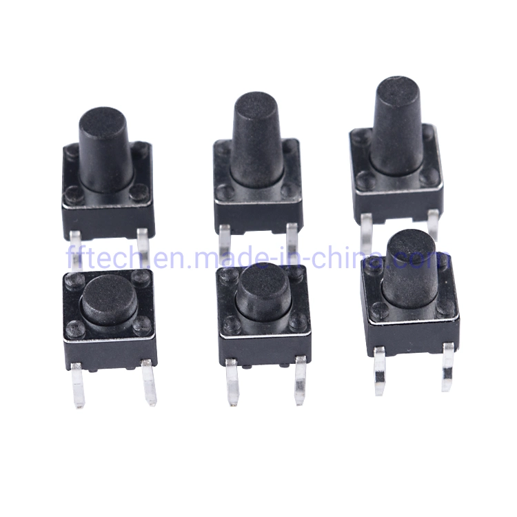 Hot Sales Snap-in Terminal Switch 6*6mm 3*6mm 4.5*4.5mm 12*12mm Pushbutton SMD DIP Type Electronics Touch Switch Tact Switch Tactile Switch with Onoff