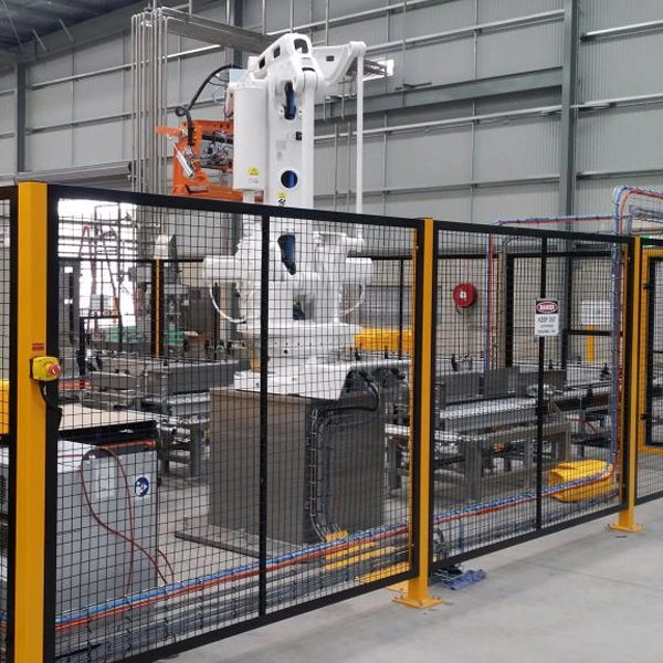 Warehouse Security Welded Wire Mesh Partitions.