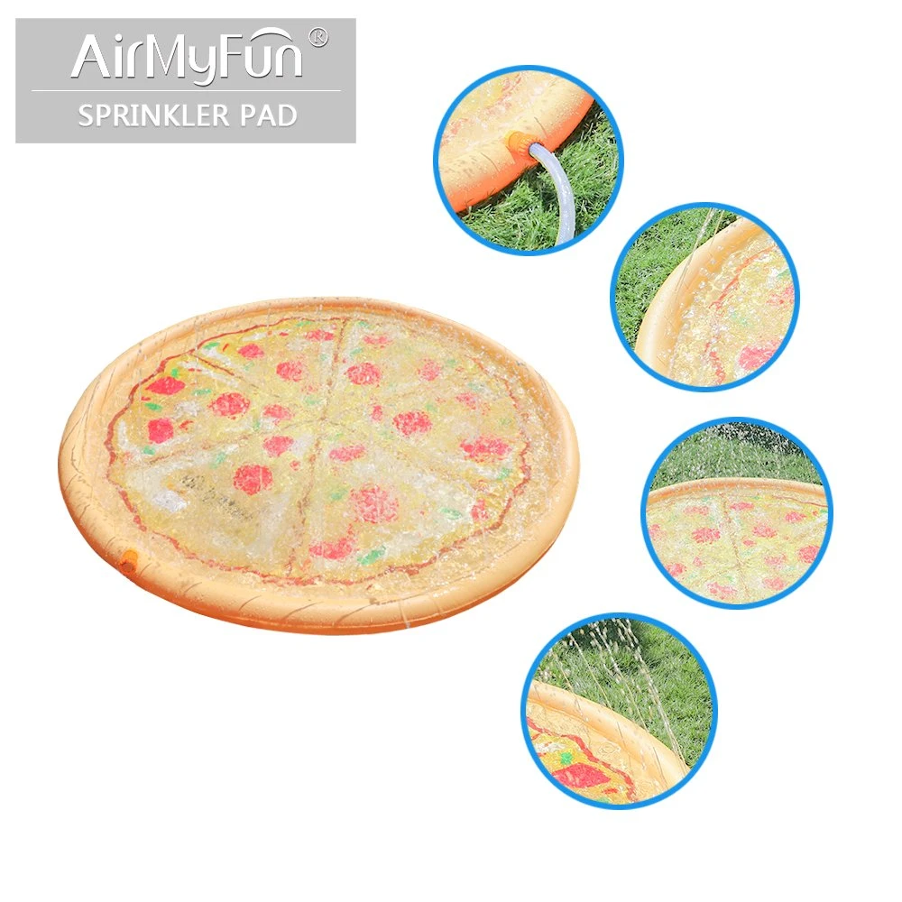 New Design Outdoor Pizza Aufblasbare Wasser Sprayer für Kinder