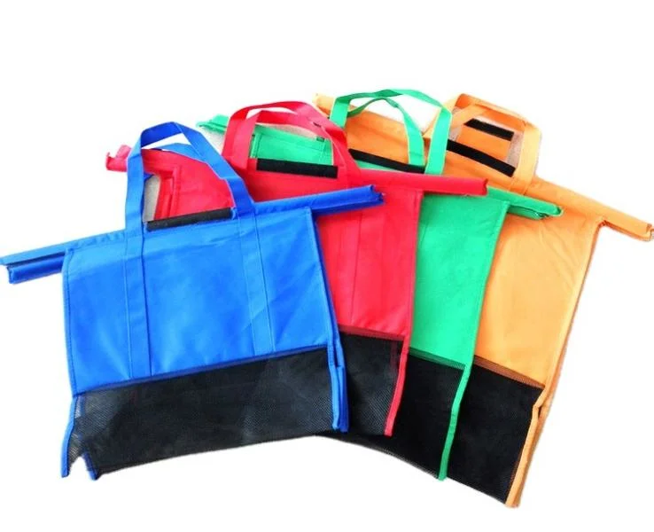 Custom Reusable Folding Nonwoven Shopping Cart Bag