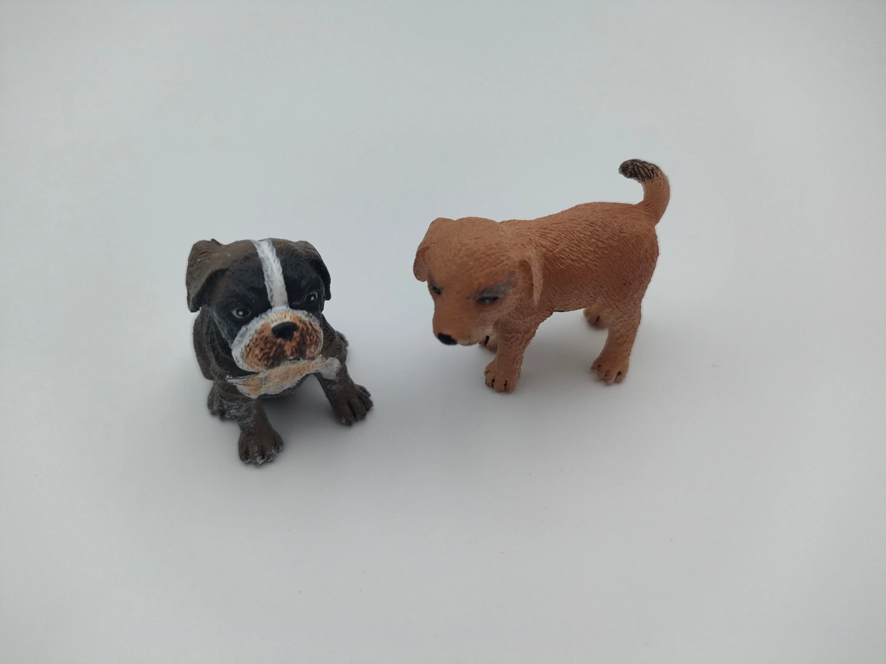 Pekingese Golden Retriever Chihuahua Multi-Raça Bonito Mini Figura Brinquedos de Cachorro