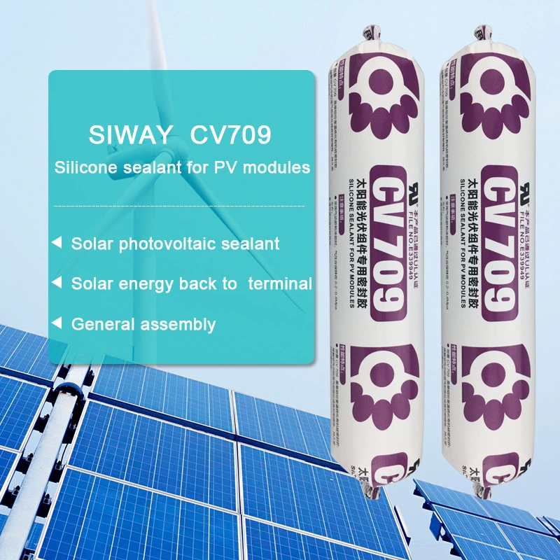 Os painéis solares fotovoltaicos volátil baixa RTV Silicone Aderente