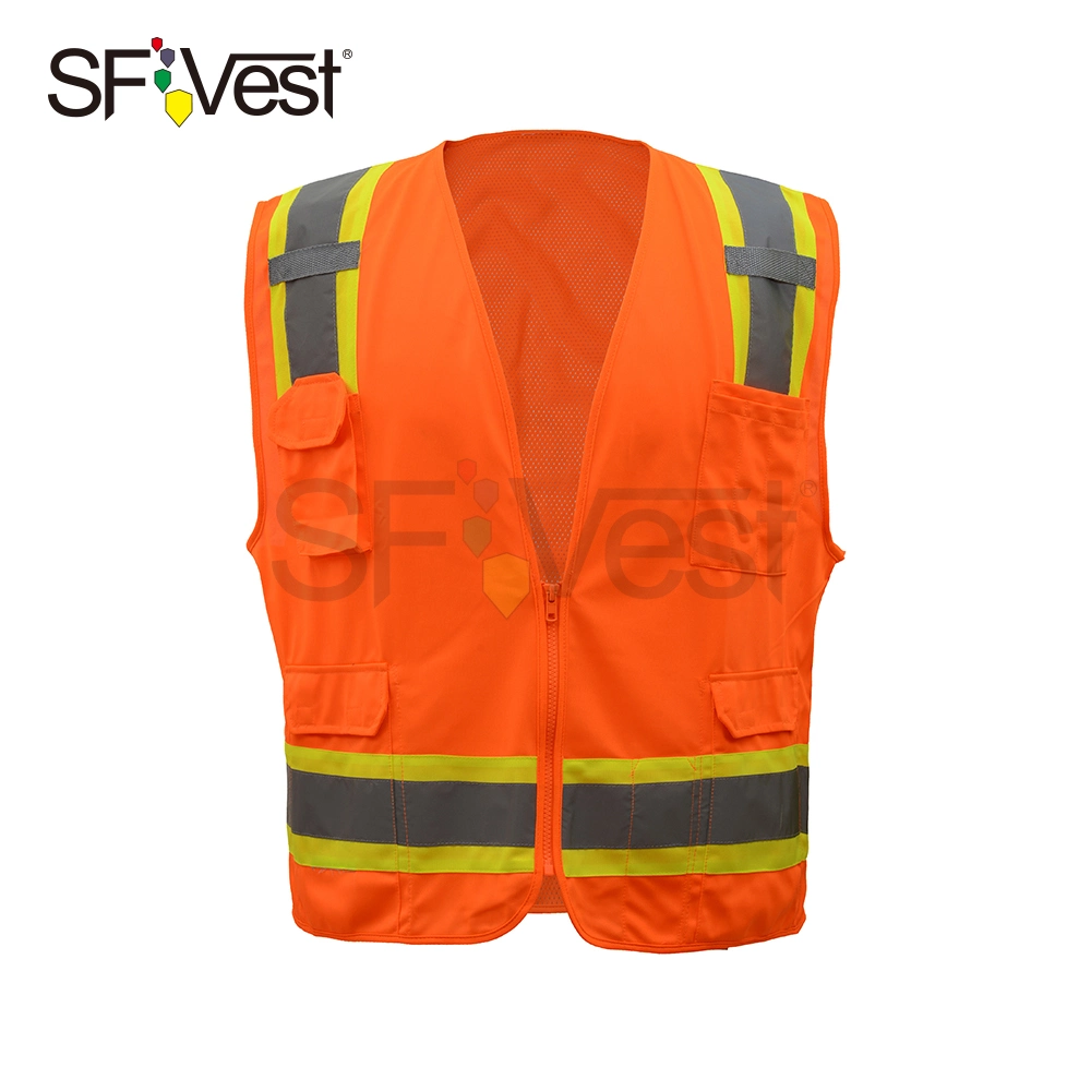 Chaleco reflectante de seguridad de alta visibilidad Ropa de trabajo uniforme personalizado