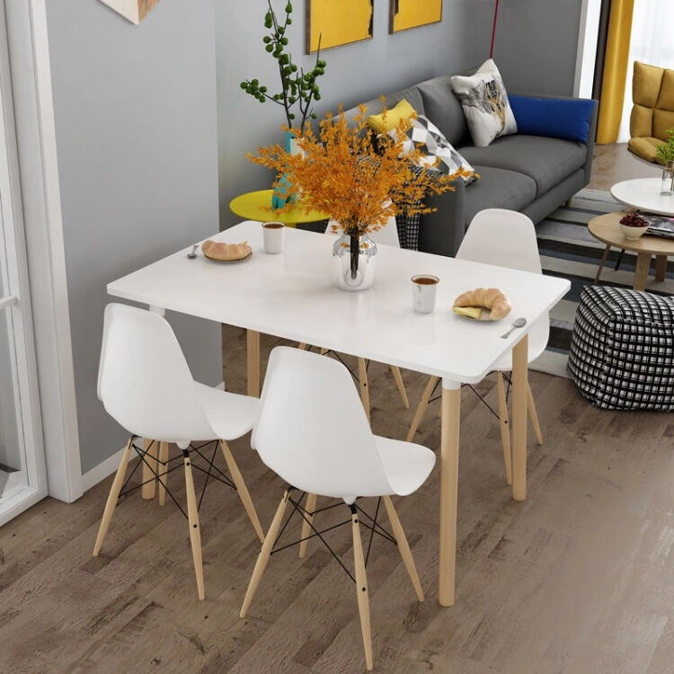 Minimalista Design de Moda Home Hotel Dinng Madeira Mobiliário mesa de jantar Set