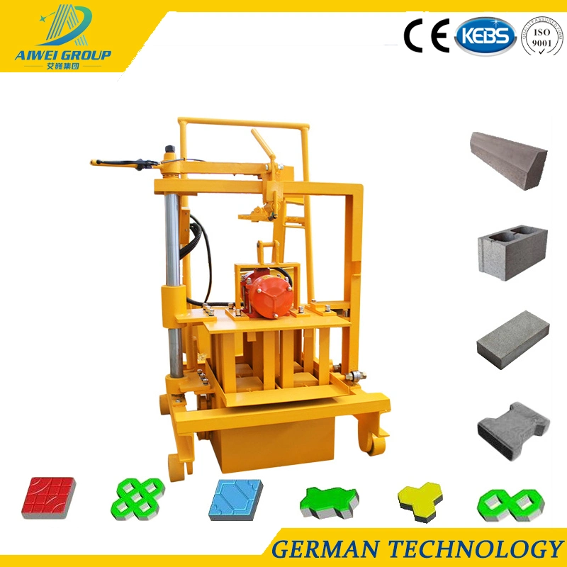 Wide Used Qmr2-45 Movable Brick Making Machine Concrete Hollow Block Making Machine Stone Machines