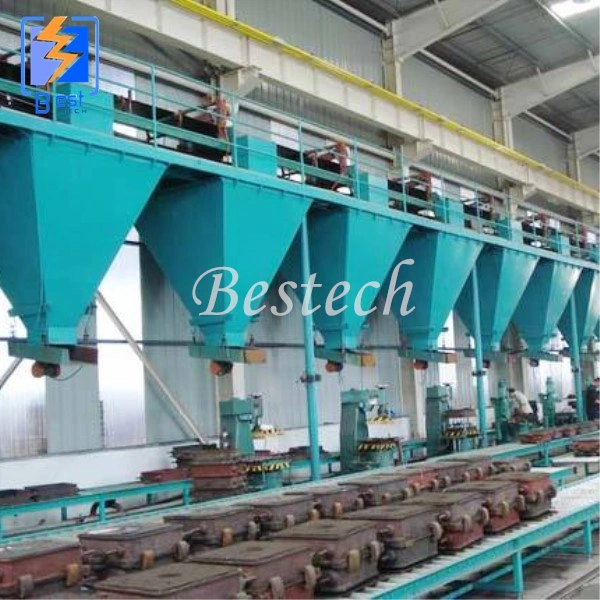 Horizontal Flaskless Automatic Sand Casting Machine, Valves and Brake Pad Casting Production Line