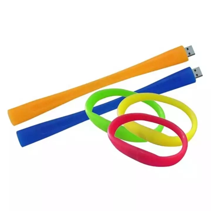 Custom Silicone Wristband Bracelet USB Flash Drive 8GB 4GB Wristband Bracelet USB