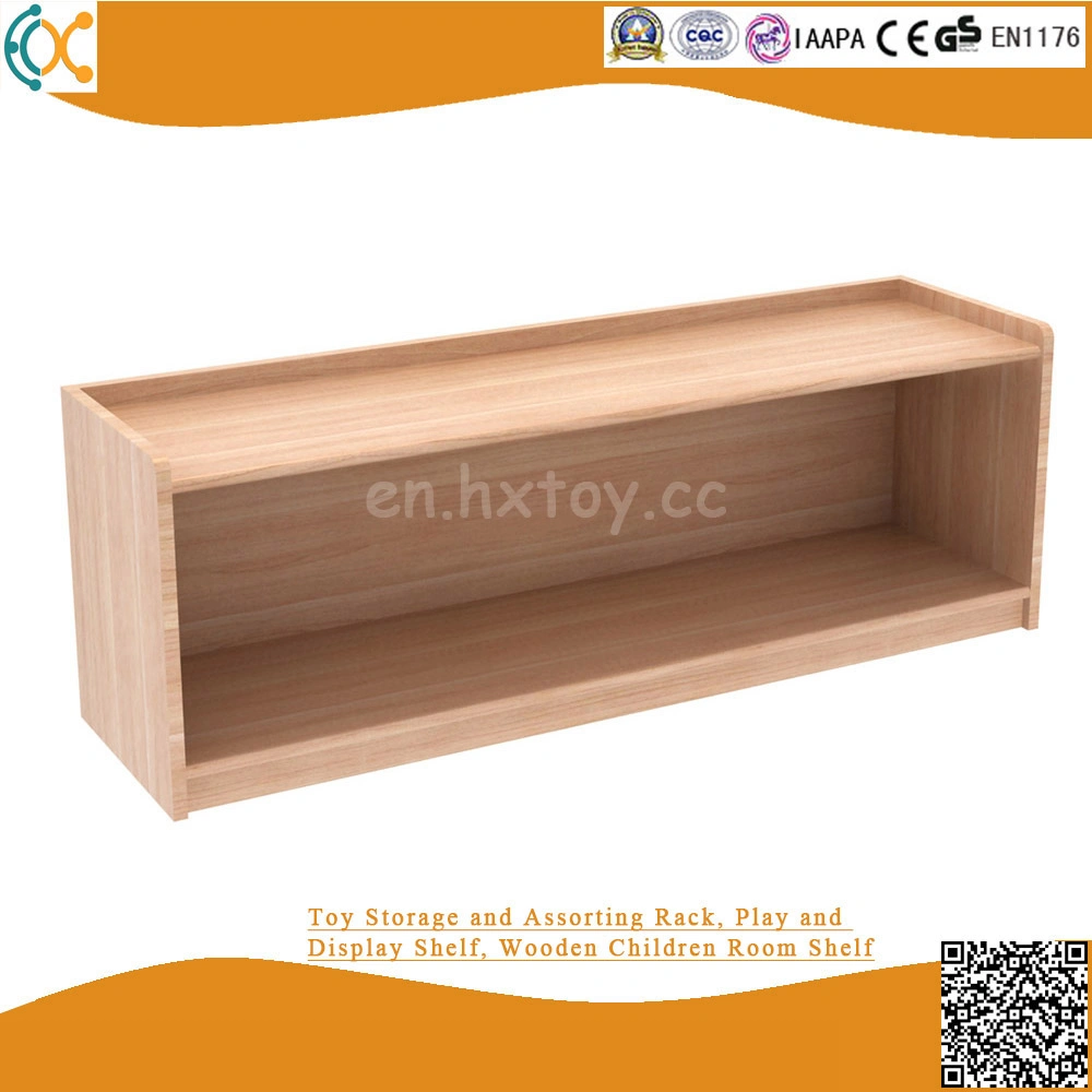 Two Layers Beech Toy Shelf Kids Wooden Furniture