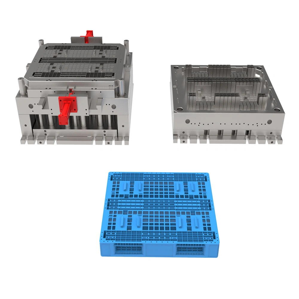 Plastic 1210 Tray Logistics Pallet Forklift Pallet Injection Mould