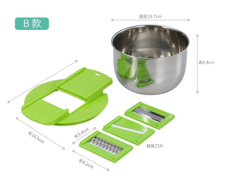 Multifunctional Thickened Stainless Steel Double-Layer Grater with Drain Basket