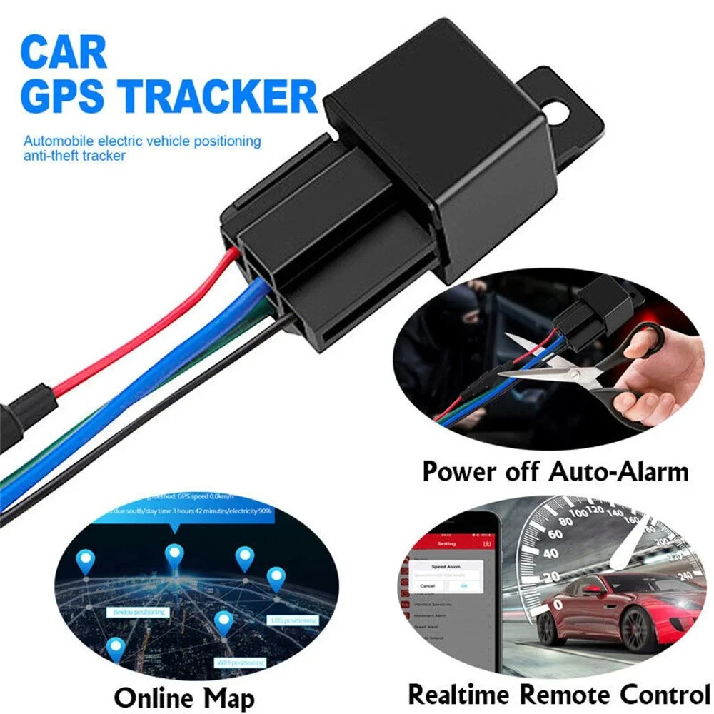 Anti-Lost Vehicle Tracker Relay GPS Tracker Cut off Kraftstoff versteckt Design Car GPS Locator Echtzeit-Tracking