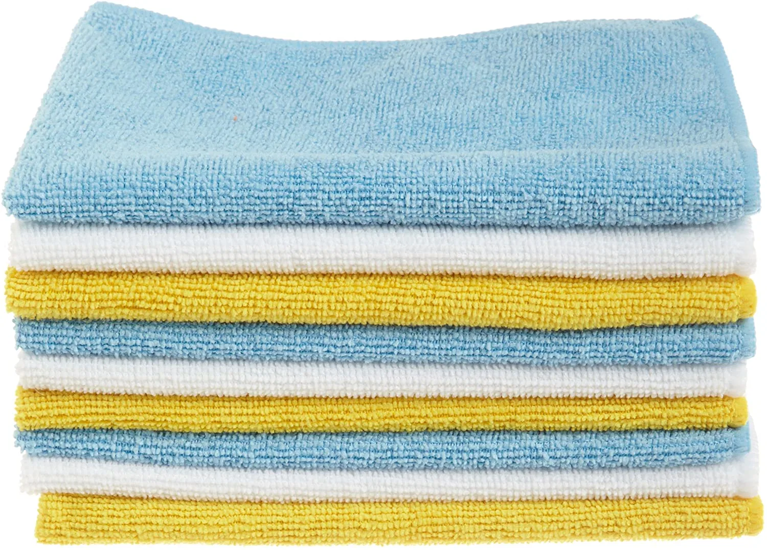 Blue Custom Size Microfiber Terry Cloth Cleaning Fabric for Home and Public Use