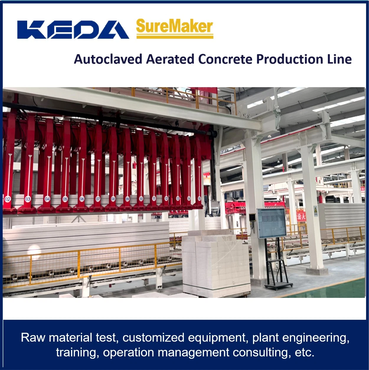 Keda Concrete Block Machine/ AAC Panel Making Line/ AAC Equipments