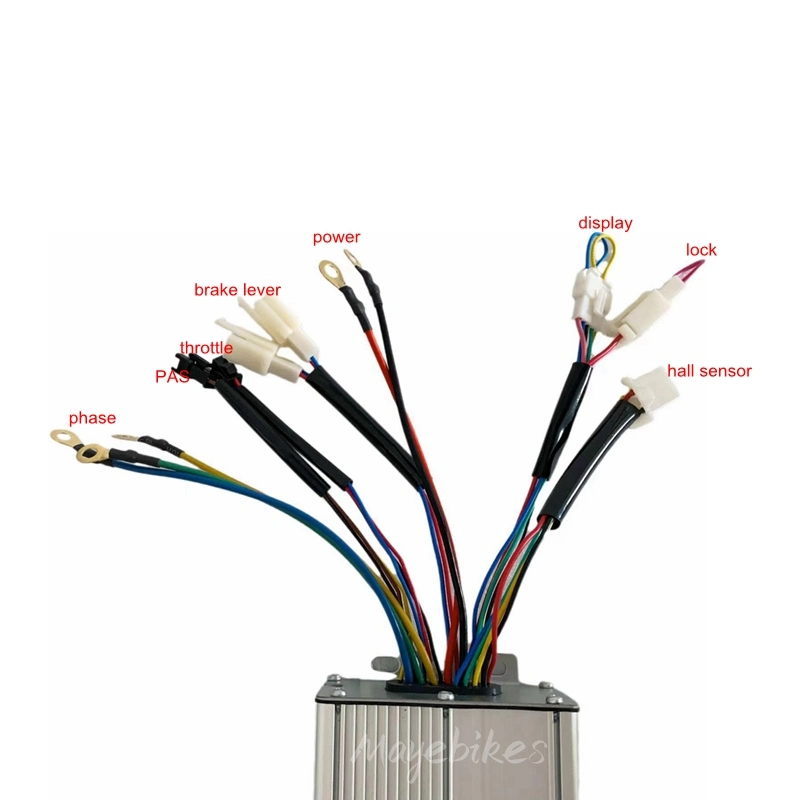 Kt Controlador Kunteng 48V 30Uma bicicleta eléctrica aluguer de triciclo do painel de controle com trancamento Curto-circuito Ficha de ligação