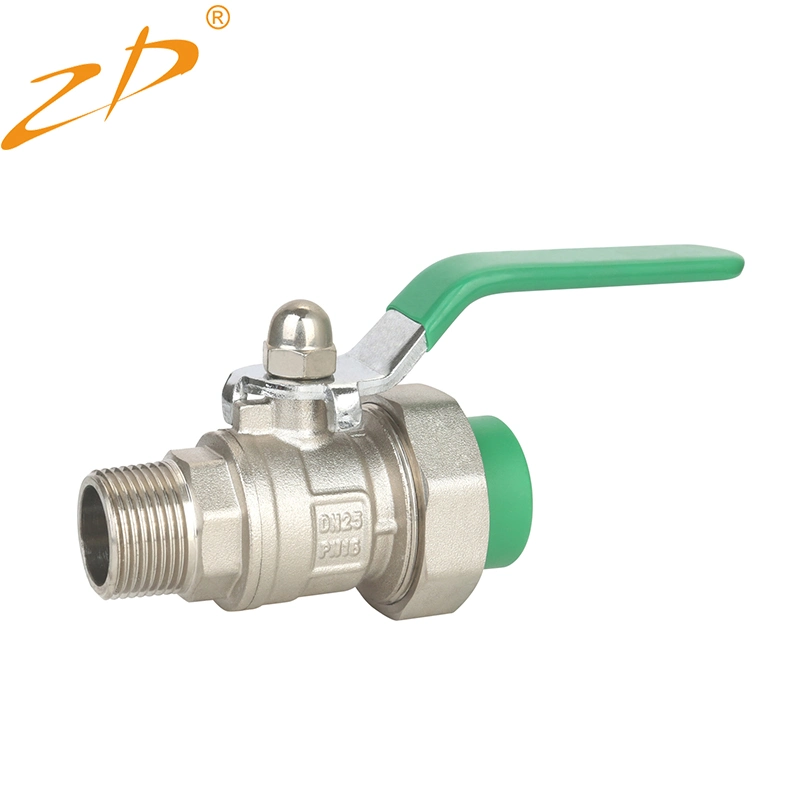 Customized DN20-DN100 Port Size PPR Ball Valve with CE Certification