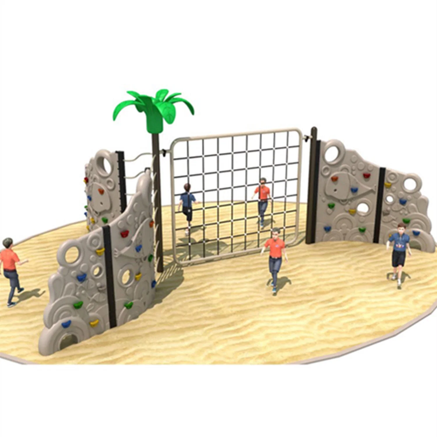 Kids Community Outdoor Playground Climbing Wall Park Sports Equipment Ym170