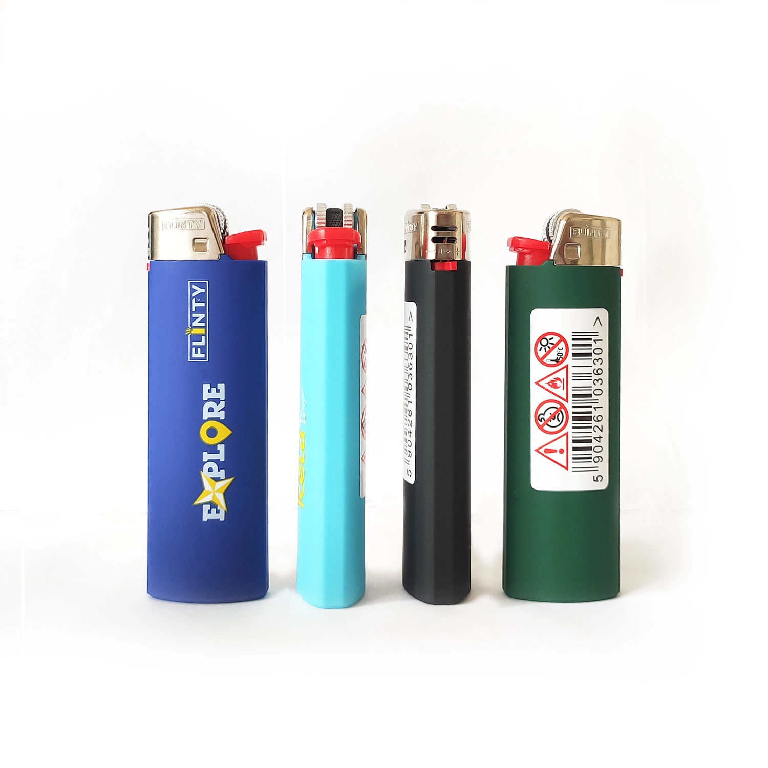 Fh-208Q Flint briquet à gaz jetables en plastique