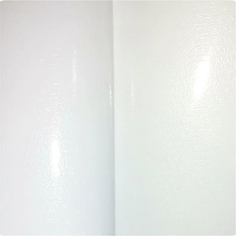 Blanc brillant PVC transparent vinyle autocollant Eco Solvent Warp Rouleau jet d'encre 140g vinyle auto-adhésif pour impression numérique