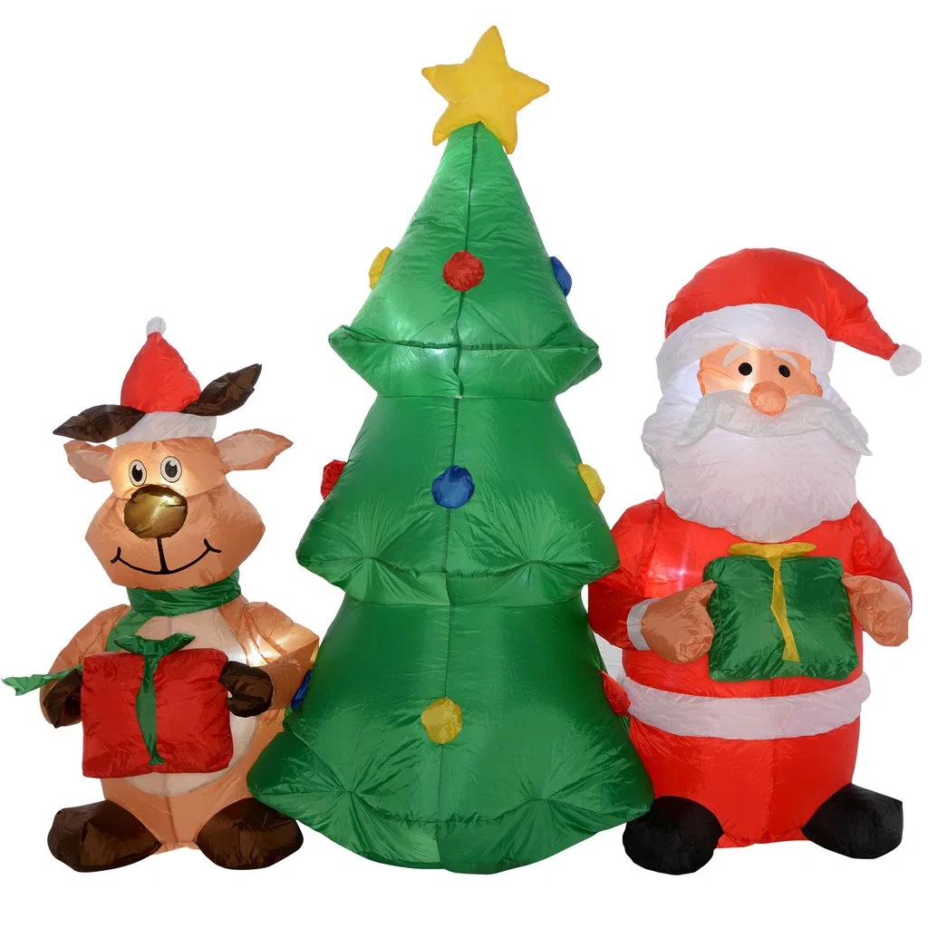 2023 New China Customized Happy Inflatable Christmas Snowman with Santa Hat