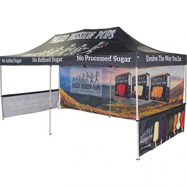 Custom Printing 600d Polyester Aluminum Steel Frame Trade Show Tent Promotion Expo Canopy Trade Show Display Tent