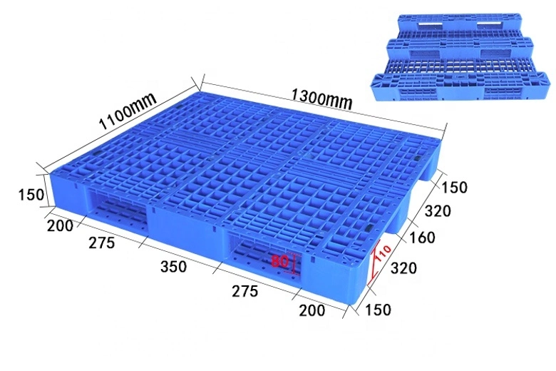 Einweg-Transport mit ein-/doppelseitiger Seite Verwendung Recycle Plastic Pallet for Warehouse Lagerung