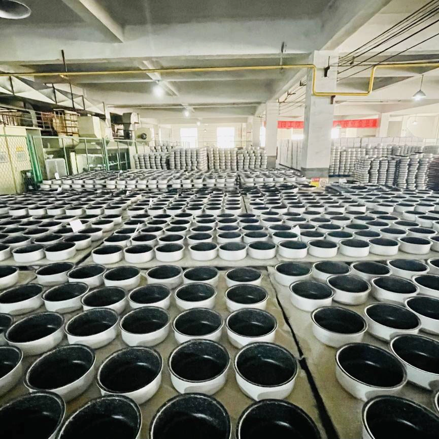 Antihaft Kochgeschirr Hersteller Große Flache Boden Wok Carbon Stahl Friting Schwenken