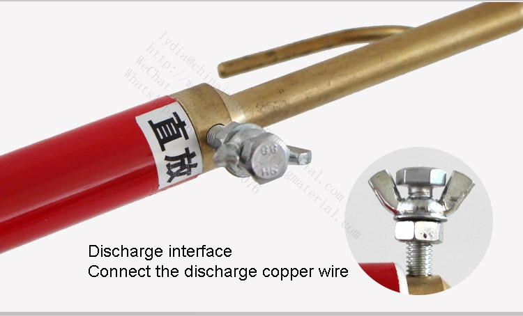 High Voltage 35 Kv Static Copper Earthing Portable 11kv to 500 Kv FRP Discharge Rod