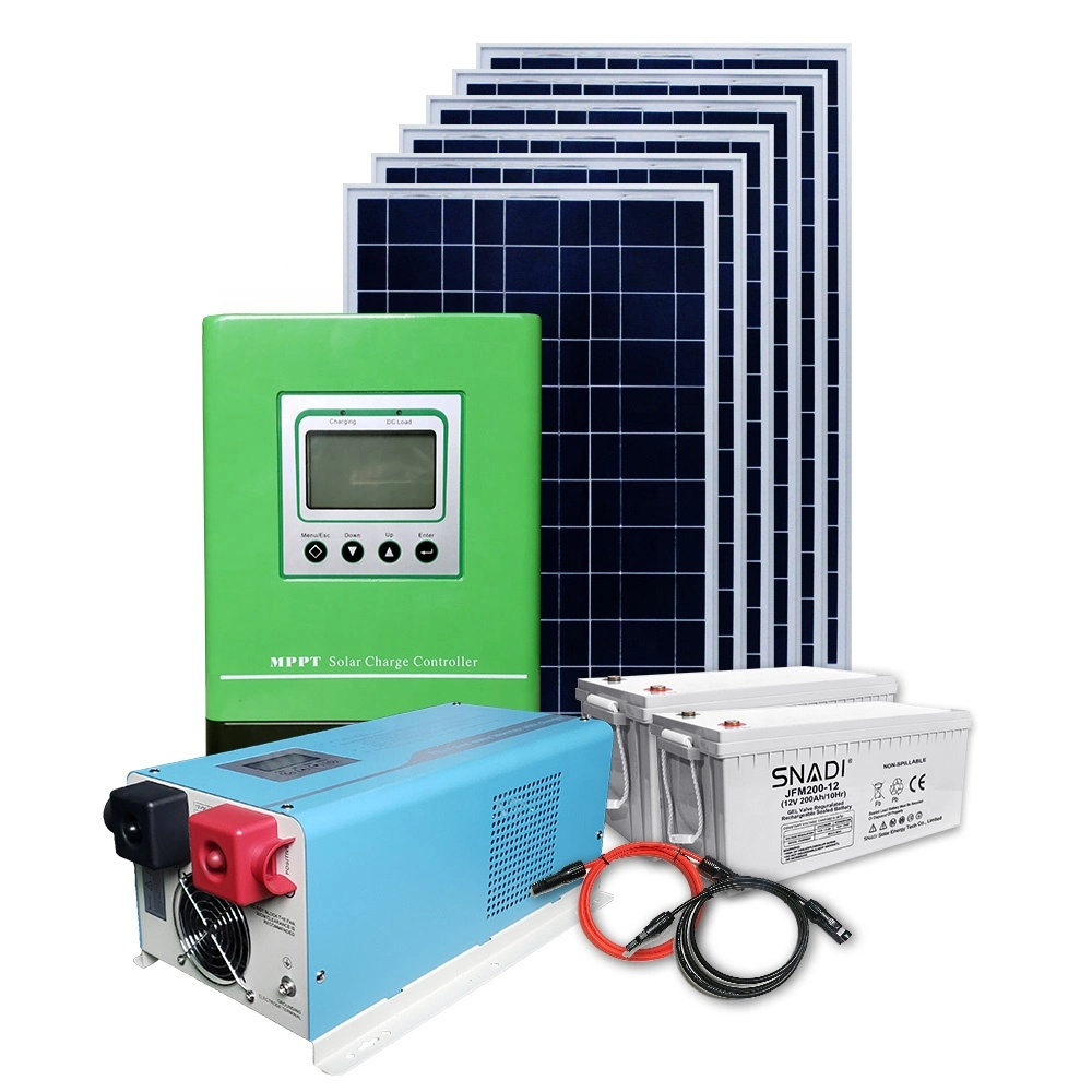 Conjunto completo de los sistemas Grid Panel generador 3000W de Energía Solar Sistema ODM.