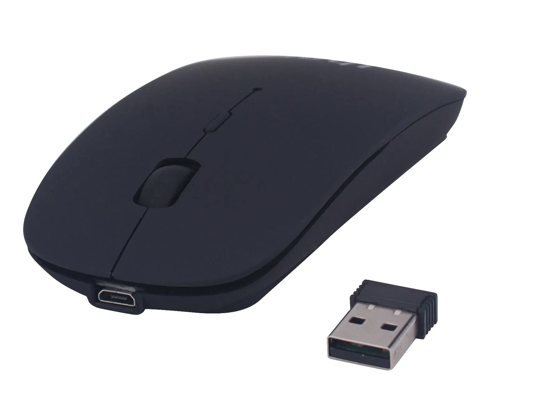 Super Slim Rechargeable Wireless Mouse, 600 mAh Battery Built-in