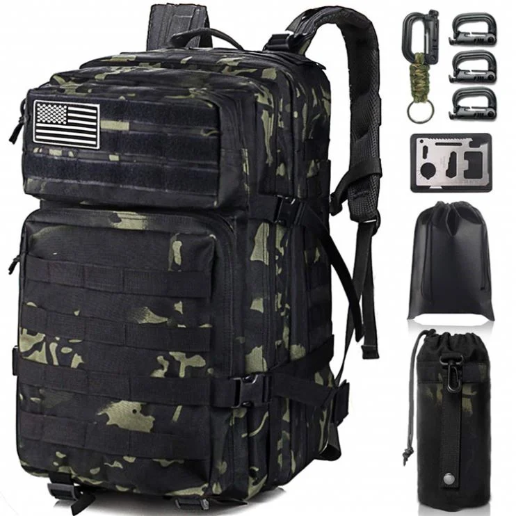 Factory Outdoor Hiking Survival Army Style Rucksack Men Tactical Backpack Military Style Bag