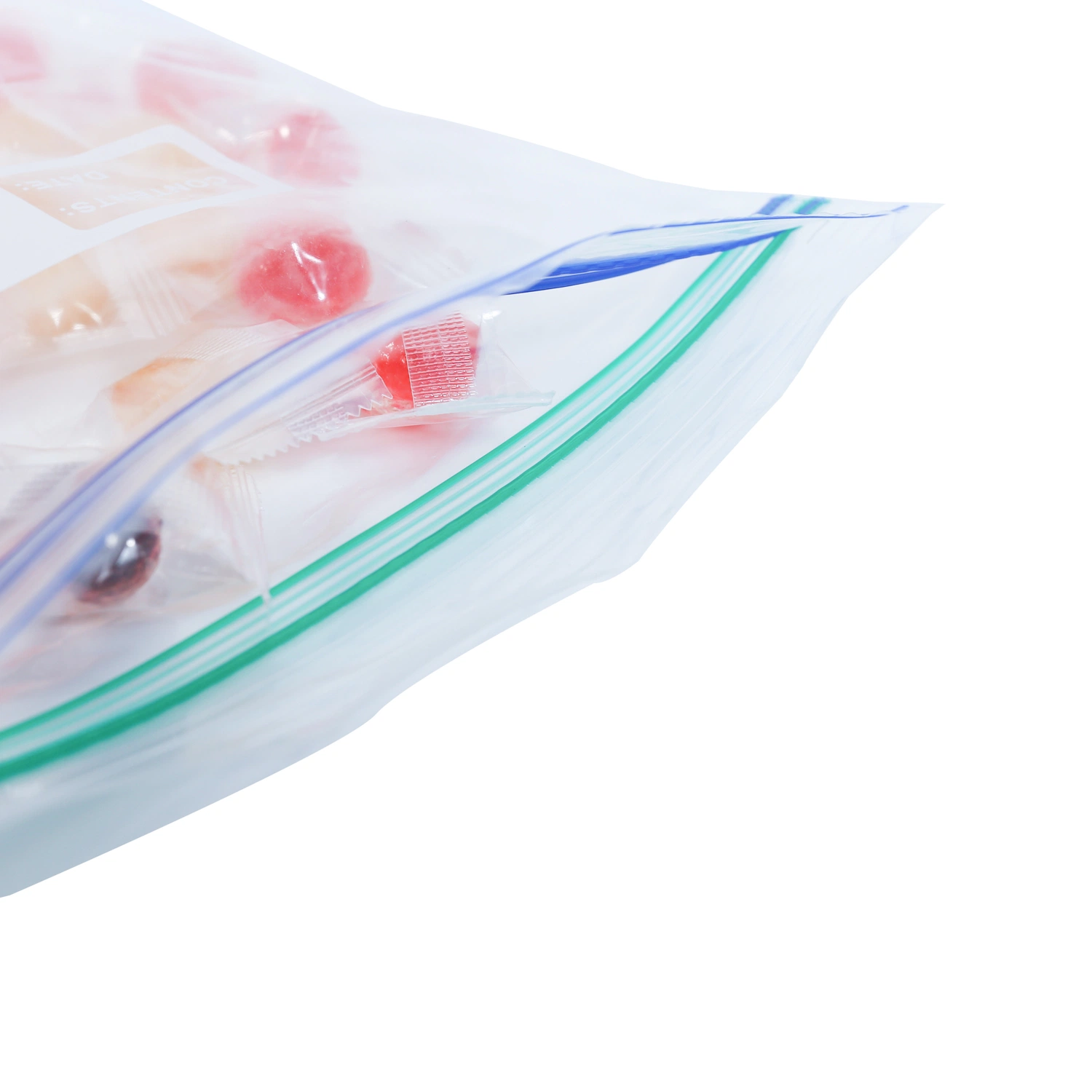 Custom Printed Logo Frozen Food Antifogging Fresh Plastic Zip Lock Fruits Vegetables Packaging Bag