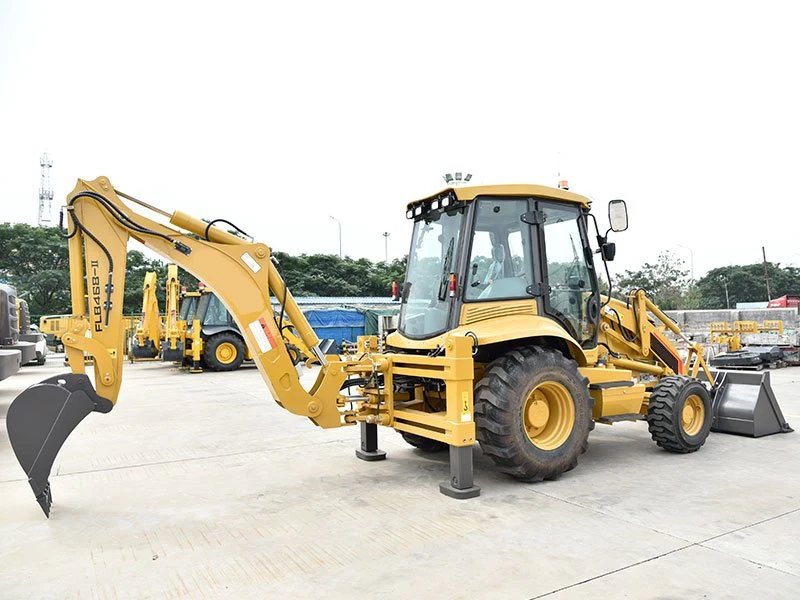 Chinese Manufacturer 70kw 4X4 Backhoe Loader Flb468-II