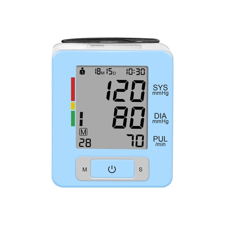 Precio al por mayor de aparatos de presión del manguito de muñeca inteligente Tensiómetro