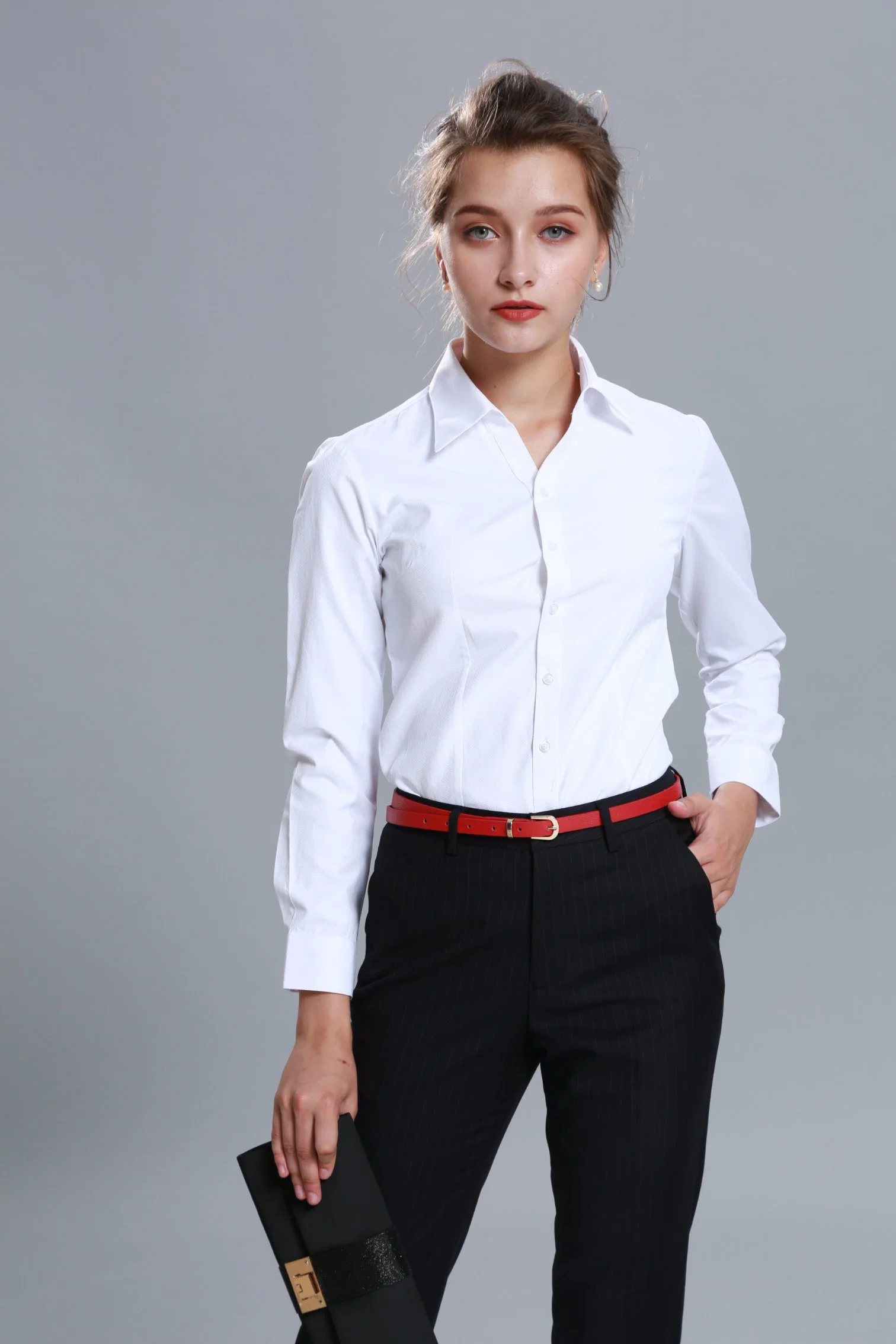 OEM Long Sleeve Casual Slim Shirt, Non-Iron Shirt, Business Suit Wholesale Clothes