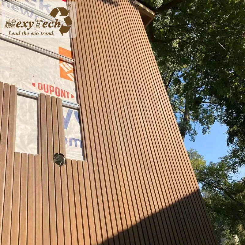 Наружная коэкструзия WPC Wall Board Building Exterior Decoration Wood Plastic Панель композитного покрытия