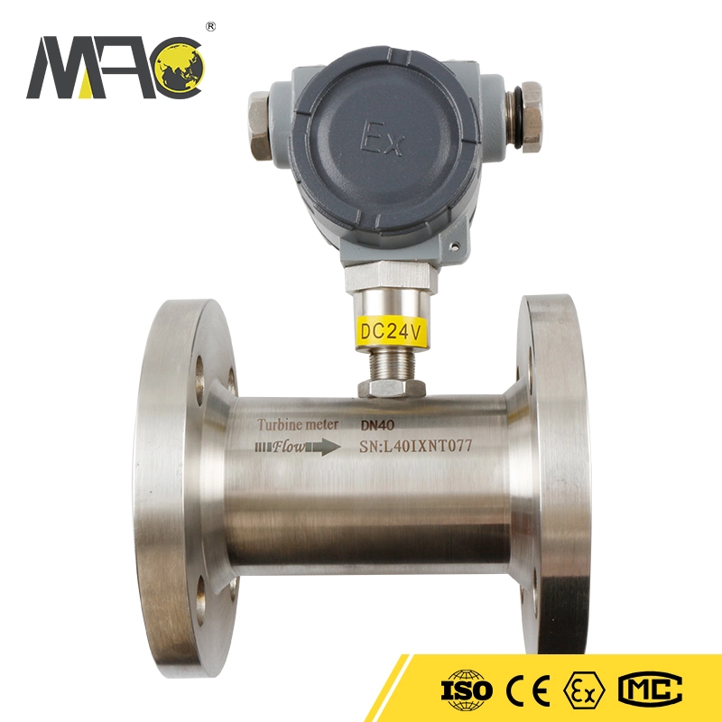 OEM High Accuracy Digital Diesel Flow Meter Turbine Fuel Oil Flow Meter