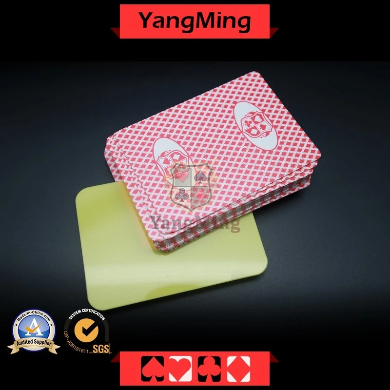 Casino PVC Poker Cutting Card of Baccarat Poker Table Games with Custom Quality and PRO Service Four Color (YM-CC01)