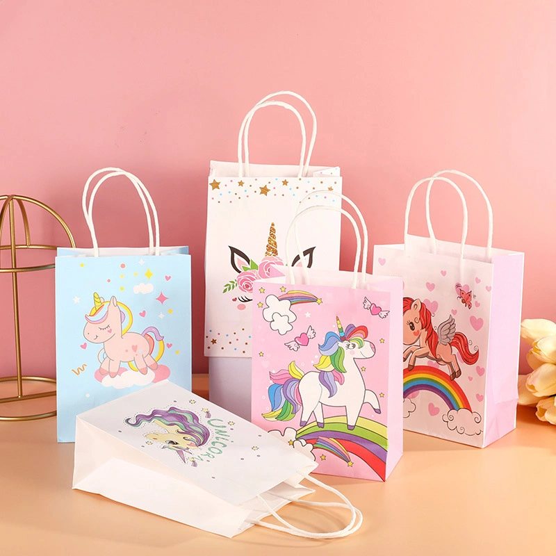 Custom Paper Bag Printed Logo Luxury Clothing Shopping Paper Bags Boutique Recyclable Gift Bags