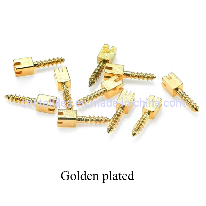 Dental Golden Screw Post 120 PCS Per Pack Made by Factory